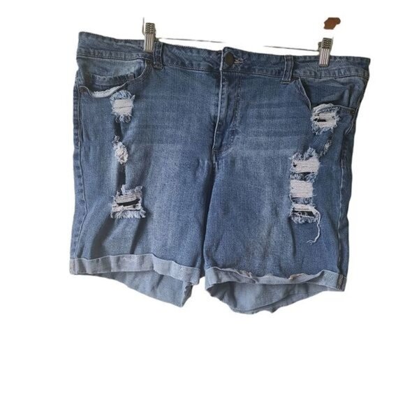 Forever 21 denim shorts size 20 - Picture 1 of 3